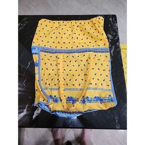 Marat Large French Provencal PVC Lined Bag Yellow Floral Marat 100% Cotton